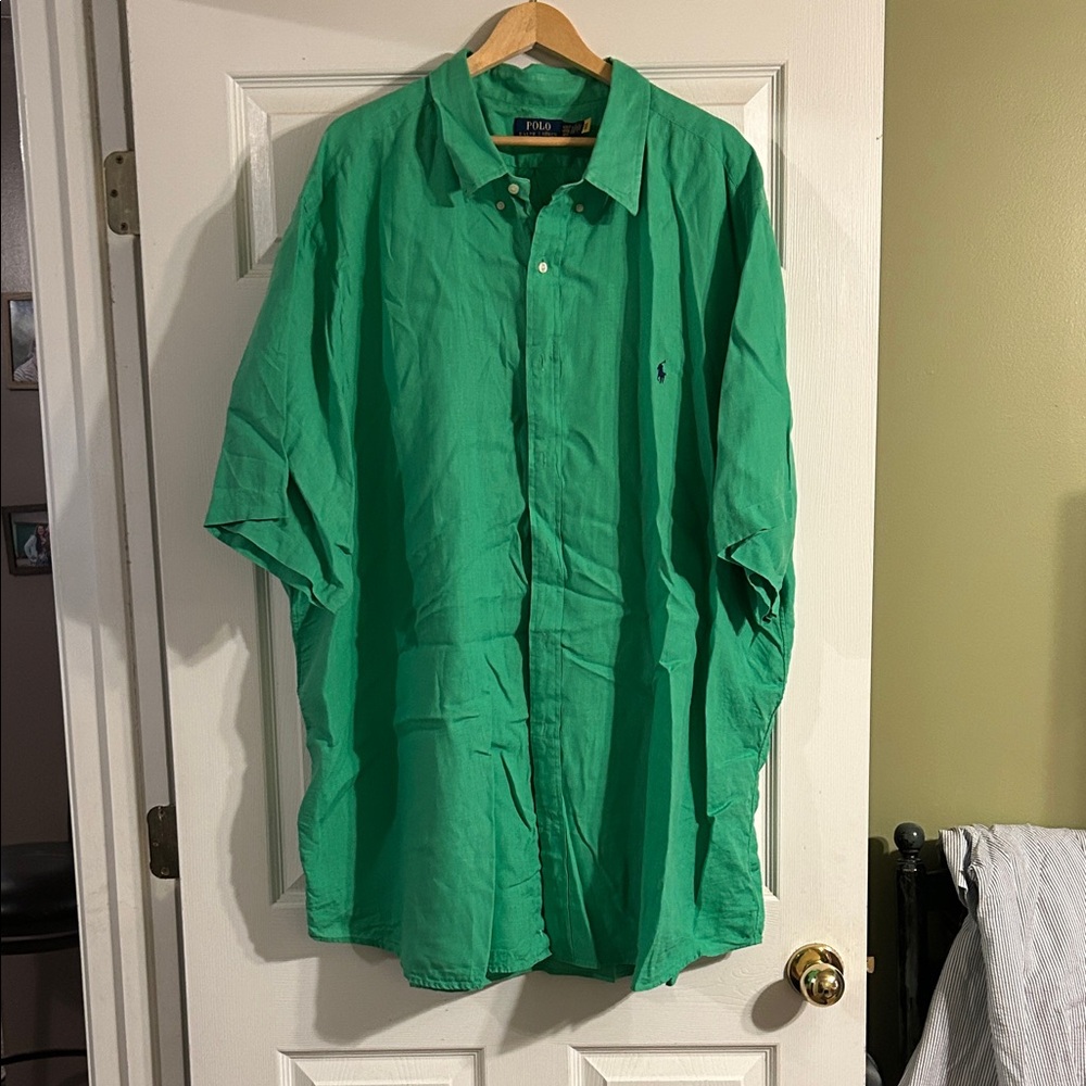 Polo by Ralph Lauren Vibrant Green Casual Shirt